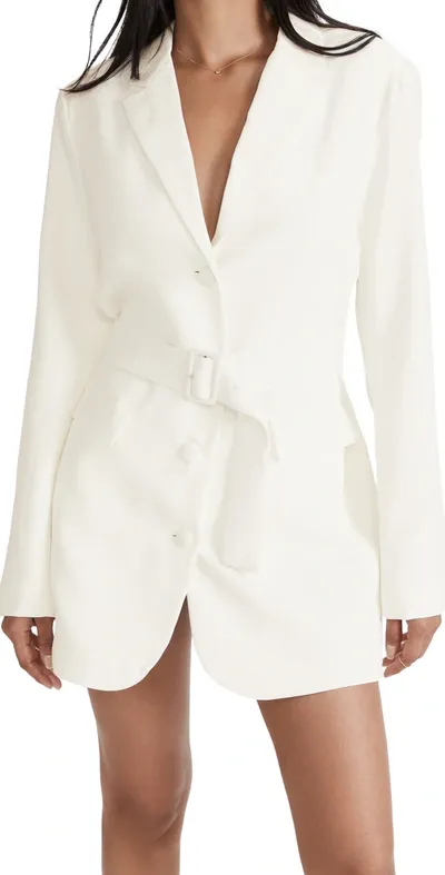 Amanda Uprichard Meritt Blazer In Ivory