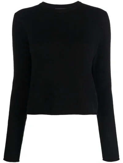 Lisa Yang Crew-neck Cashmere Jumper In Black