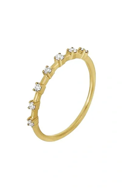 Bony Levy Solstice Diamond Stacking Ring In 18k Yellow Gold