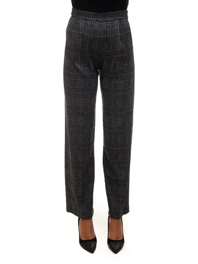 Maria Bellentani Trousers In Jersey Grey Viscose Woman