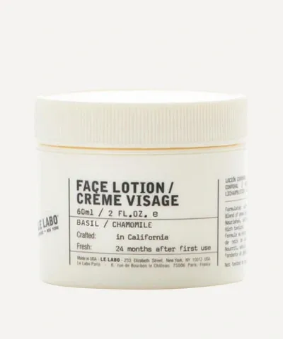 Le Labo Basil Face Lotion 60ml In Colorless