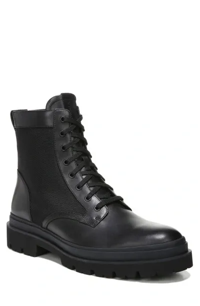 Vince Raider Water Repellent Combat Boot In Black