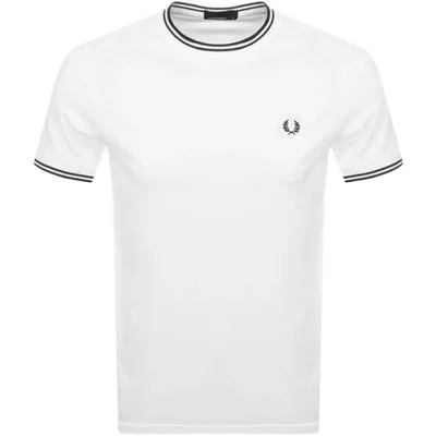 Fred Perry Twin Tipped T Shirt White