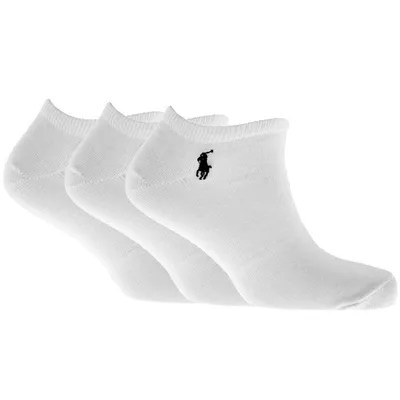 Ralph Lauren 3 Pack Socks White