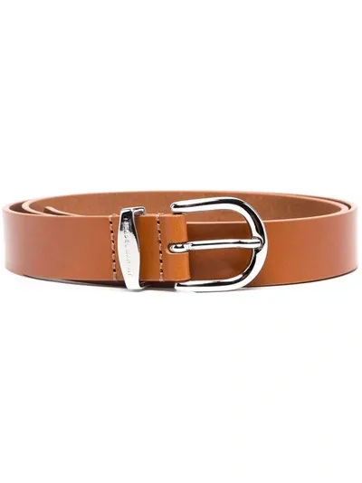 Isabel Marant Buckled Leather Belt In Beige