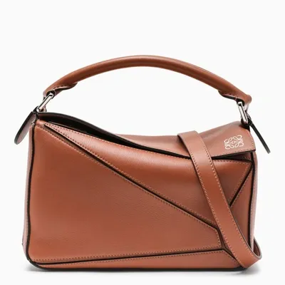 Loewe Tan Small Puzzle Bag In Brown