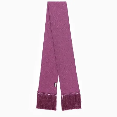 Gucci Fuchsia Jacquard Scarf