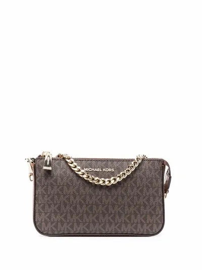 Michael Michael Kors Jet Set Shoulder Bag In 褐色