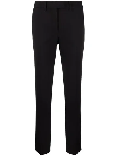 Incotex Mid-rise Straight-leg Trousers In Black