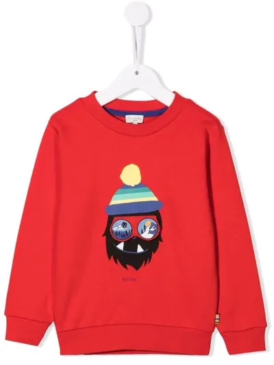 Paul Smith Junior Graphic Print Sweatshirt In 红色