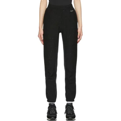 Rag & Bone City Donegal Organic Cotton-fleece Track Pants In Black