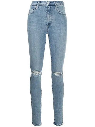 Nobody Denim Cult High-rise Skinny Jeans In Blau