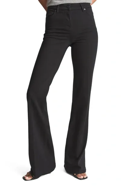 Reiss Beau Wide Legs Jeans In Black