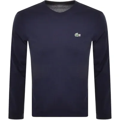 Lacoste Sport Long Sleeved T Shirt Navy