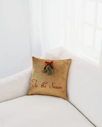 Eastern Accents Lucerne Mistletoe Block-printed Pillow