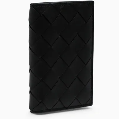 Bottega Veneta Black Maxi Intrecciato Card Holder