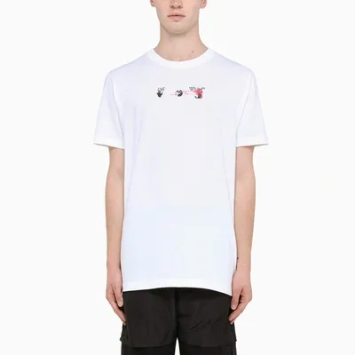 Off-white White/fuchsia Acrilyc Arrows T-shirt