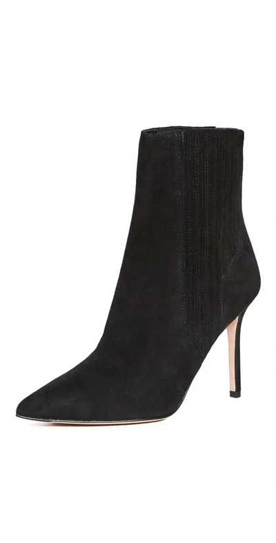 Veronica Beard Lisa Stiletto-heel Booties In Black