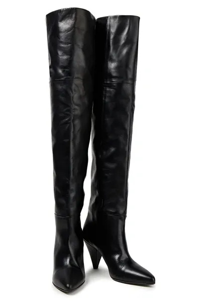 Samsã¸e Samsã¸e Leather Over-the-knee Boots In Black