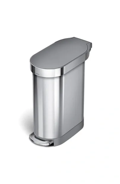 Simplehuman 45l Slim Step Can In Silver