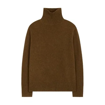 Vanessa Bruno Malo High Neck Sweater In Kaki