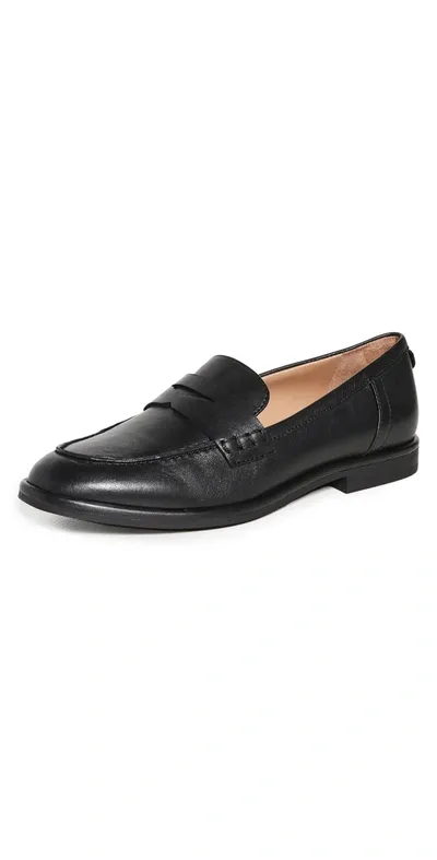 Sam Edelman Birch Leather Loafers In Black