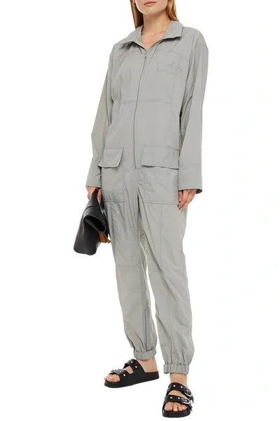 Maison Margiela Gathered Shell Jumpsuit In Gray