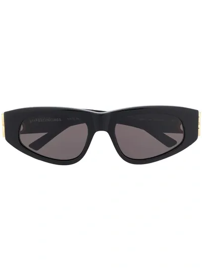 Balenciaga Black Dynasty D-frame Sunglasses