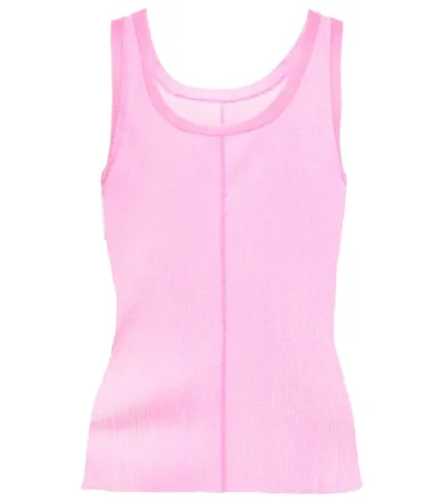 Peter Do Knitted Tank Top In Pink