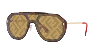 Fendi Unisex Sunglass Fe40006u In Brown