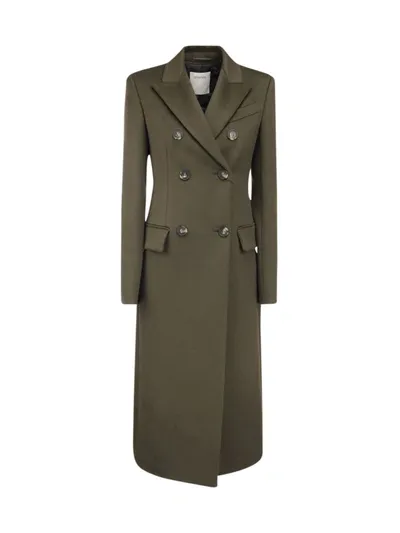 Sportmax Drak Green Caco Double-breasted Coat