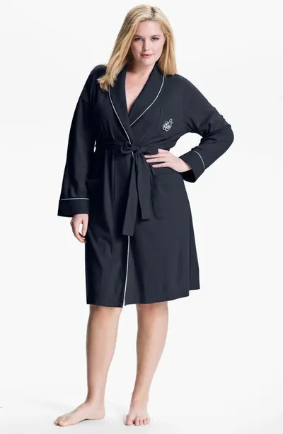 Lauren Ralph Lauren Shawl Collar Robe In Windsor Navy