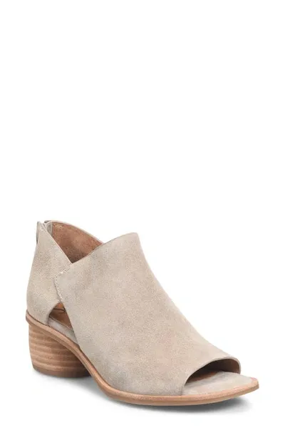 Söfft Carleigh Peep Toe Bootie In Light Grey