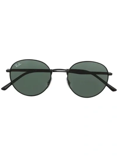 Ray Ban Round Tinted Sunglasses In Black