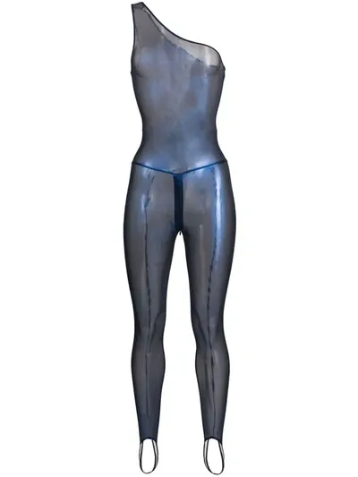 Maison Close Blue Angel Asymmetric Catsuit