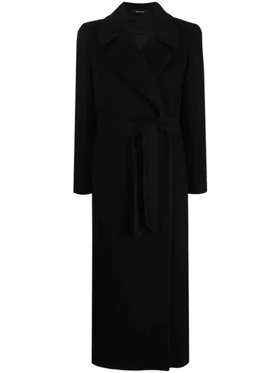 Tagliatore Single-breasted Wool Coat In Black