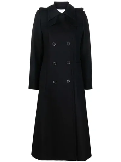 Ivy & Oak Double-breasted Tailored Coat In Black