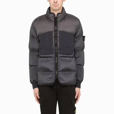 Stone Island Blue Down Jacket