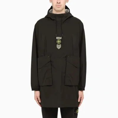 Stone Island Black Filed Jacket With Internal Waistcoat