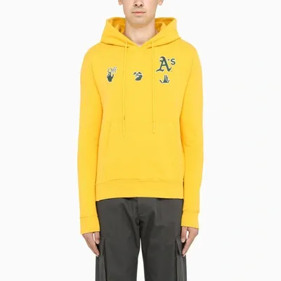 Off-white Yellow/blue Mlb Oakland Athletics Hoodie