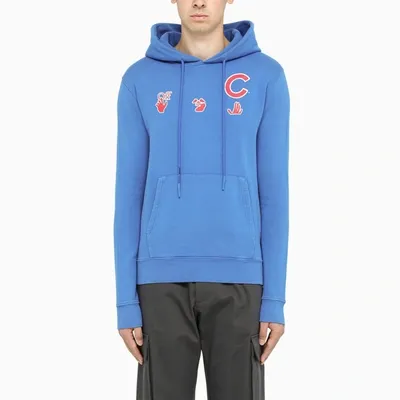 Off-white Blue/red Mlb Chicago Cubs Hoodie