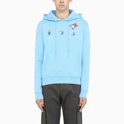 Off-white Light Blue/blue Mlb Toronto Bj Hoodie