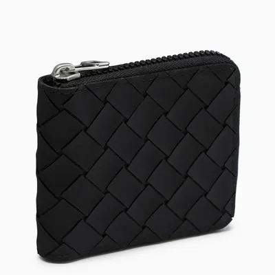 Bottega Veneta Black Zip Around Wallet