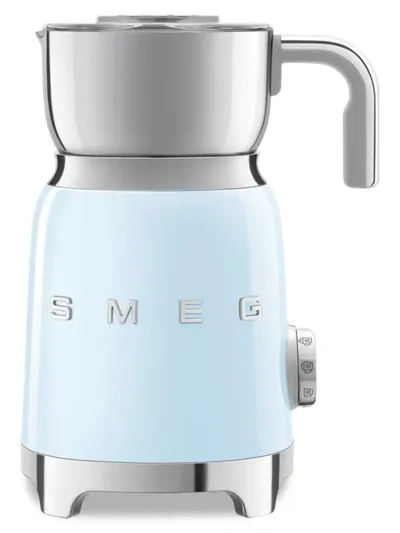 Smeg Retro-style Milk Frother In Pastel Blue