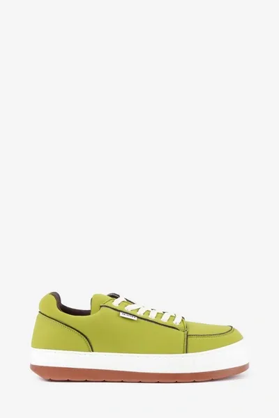 Sunnei Panelled Low-top Sneakers In Green