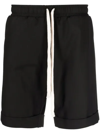 Alchemy Drawstring-waist Shorts In Schwarz