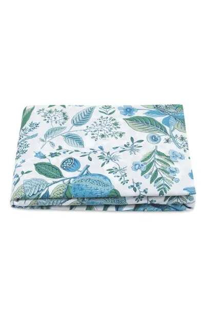 Matouk Pomegranate 500 Thread Count Fitted Sheet In Sea