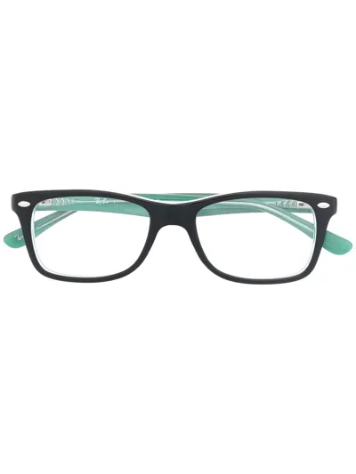 Ray Ban Rectangular Frame Glasses In Schwarz