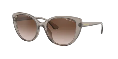 Armani Exchange Woman Sunglasses Ax4111su In Gradient Brown