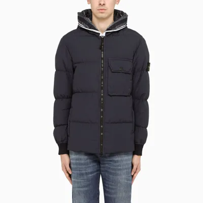 Stone Island Blue Down Jacket